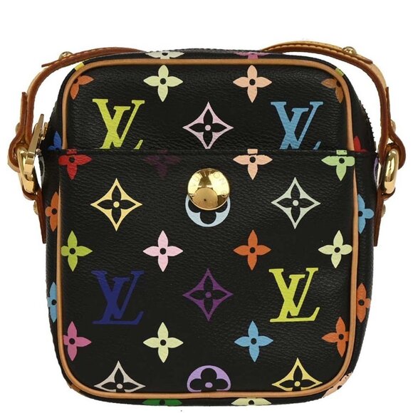 Louis Vuitton Black Monogram Multicolor Rift Shoulder Bag M40056 TH1015 154213 - Picture 1 of 10